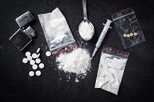 Various drugs laying out